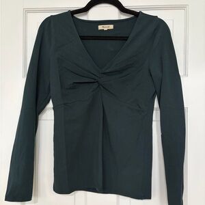 Madewell Deep Green Long Sleeve Top